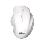 NILOX NXMOWI3002 MOUSE WIRELESS OTTICO 3.200 DPI ERGONOMICO 6 TASTI BIANCO 