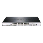 D-LINK DGS-1510-28XMP SWITCH GESTITO L3 24 x 10/100/1000 (PoE+) + 4 x 10 Gigabit SFP+ PoE+ (370 W)