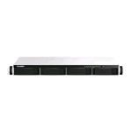 QNAP TS-464U NAS CHASSIS RACK 1U INTEL CELERON N5095 2.9GHz RAM 8GB-4 BAY HDD/SSD 2.5"/3.5"-LAN 10/100/1000/2500 Mbps COLORE NERO