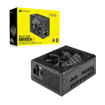 CORSAIR RM1000X SHIFT ALIMENTATORE ATX 1.000W INTERAMENTE MODULARE INTERFACCIA MODULARE LATERALE 80 PLUS GOLD COMPATIBILITA CON ATX 3.0 E PCIE 5.0 MODALITA DELLA VENTOLA ZERO RPM NERO