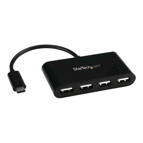 STARTECH HUB USB-C 4 PORTE DA USB-C a 4 x USB-A - USB 2.1 - Hub - 4 x USB 2.0 NERO