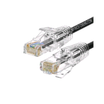WP EUROPE CAVO DI RETE PATCH SLIM CAT 6A U UTP  LSHF 1 MT NERO