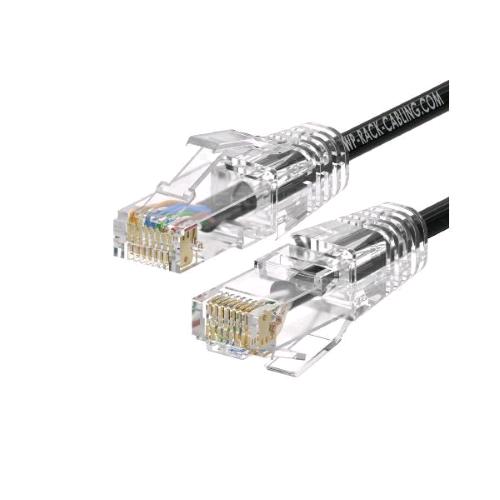 WP EUROPE CAVO DI RETE PATCH SLIM CAT 6A U UTP  LSHF 1 MT NERO