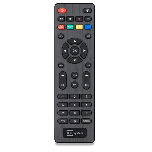 TELESYSTEM TELECOMANDO ORIGINALE PER DIGITALI TERRESTRI MINION E TS6815/01 BLACK