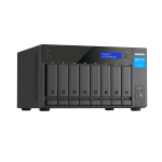 QNAP TVS-H874 NAS CHASSIS TOWER INTEL i5-12400 2.5GHz RAM 32GB-8 BAY HDD/SSD 2.5"/3.5"-LAN 10/100/1000/2500 Mbps-COLORE NERO