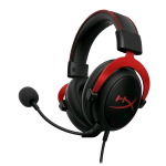 HYPERX CLOUD II CUFFIE GAMING A PADIGLIONE CON MICROFONO FLESSIBILE USB JACK 3.5mm CANALE 7.1 NERO ROSSO