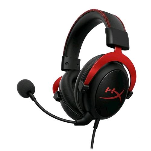 HYPERX CLOUD II CUFFIE GAMING A PADIGLIONE CON MICROFONO FLESSIBILE USB JACK 3.5mm CANALE 7.1 NERO ROSSO