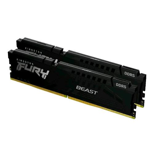KINGSTON FURY BEAST KIT MEMORIA RAM 2x8GB 16GB TOTALI 6.000 MHz TECNOLOGIA DDR5 TIPOLOGIA DIMM 288-PIN CL36 BLACK 