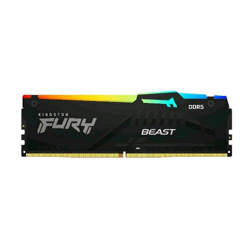 KINGSTON FURY BEAST RGB MEMORIA RAM 1x32GB 6.000 MHz TECNOLOGIA DDR5 TIPOLOGIA DIMM 288-PINCL36 DIMM BLACK