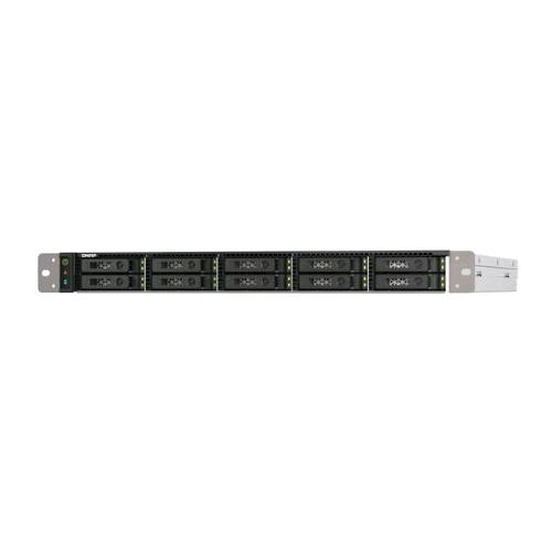 QNAP TS-H1090FU NAS CHASSIS RACK 1U AMD EPYC 7232P 3.1GHz RAM 64GB-10 BAY SSD 2.5" INTERFACCIA U2-LAN 10/100/1000/2500/25000 Mbps 2 SLOT SFP28 COLORE NERO/GRIGIO