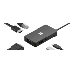 MICROSOFT SURFACE USB-C TRAVEL HUB USB-A USB-C VGA HDMI GigE
