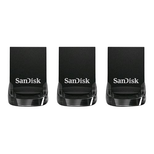 SANDISK ULTRA FIT CHIAVETTA USB 32GB USB 3.1 NERO CONF 3 Pz.