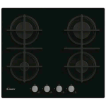 CANDY CVG6B PIANO COTTURA A GAS 4 FUOCHI PIANO IN VETRO TEMPERATO NERO