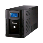 NILOX NXGCLISW3K2X9V2 UPS PREMIUM LINE INTERACTIVE SINEWAVE LCD 3000VA 2.100W 4 PRESE UPS LINE INTERACTIVE AD ONDA SINUSOIDALE PERFETTA PROTEGGE PICCOLE RETI WORKSTATION COMPUTER E PERIFERICHE DA BLACKOUT NERO