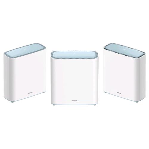 D-LINK M32-3 EAGLE PRO AI AX3200 SISTEMA MESH CON OTTIMIZZATORE WI-FI 6 DUAL BAND DEL TRAFFICO CON AI PARENTAL CONTROL AI PORTE GIGABIT MU-MIMO 1024 QAM OFDMA WPA3 (3 DISPOSITIVI)
