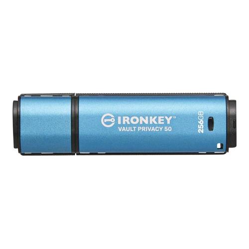 KINGSTON IRONKEY VAULT PRIVACY 50 256GB CHIAVETTA USB-A 3.2 GEN 1 CRITTOGRAFATO BLU
