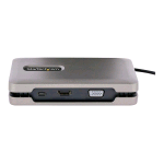 STARTECH ADATTATORE MULTIPORTA USB-C - DOCKING STATION USB TYPE-C CON USCITA VIDEO HDMI 2.0 4K/VGA/DP ALT MODE USB-C - MINI DOCK USB CON MST PER DOPPIO MONITOR, PD 100W PASS-THROUGH