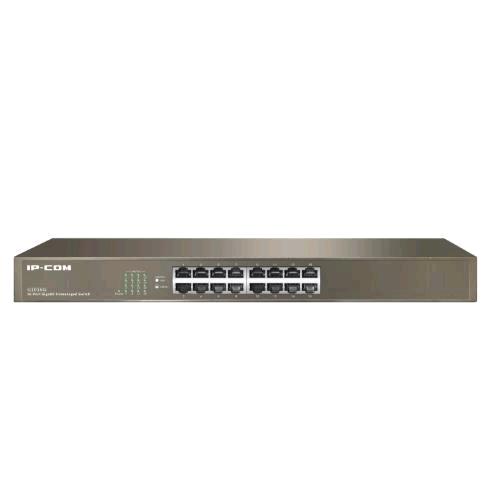 IP-COM G1016G SWITCH NON GESTITO 16 PORTE GIGABIT (10/100/1000) CASE IN METALLO MONTABILE SU RACK