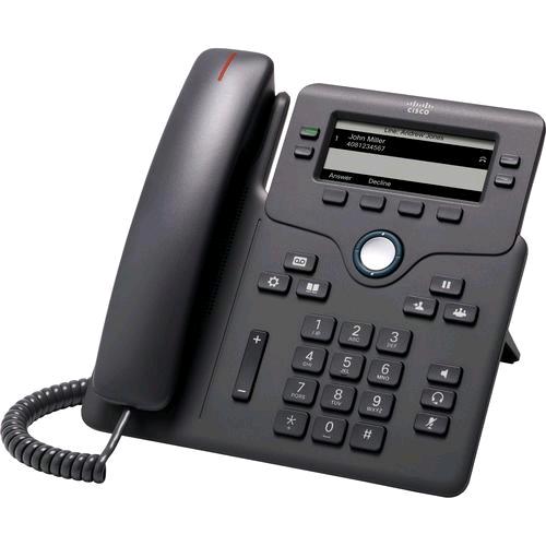 CISCO IP PHONE 6851 TELEFONO VoIP SIP SRTP 4 LINEE 2 x Rete (RJ-45) PoE