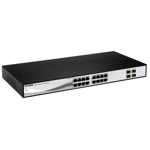 D-LINK DGS-1210-16 SWITCH GESTITO L2 - 16 x 10/100/1000 + 4 x SFP CONDIVISO 