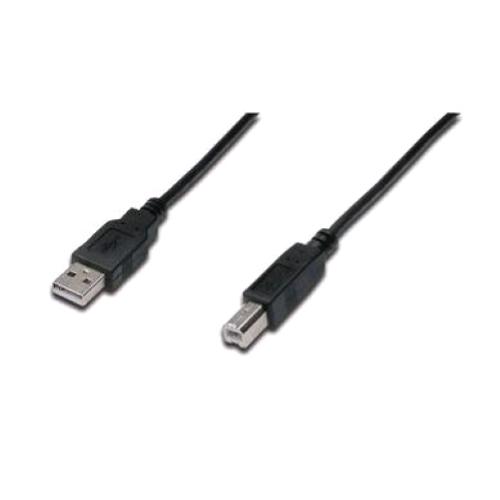 DIGITUS CAVO STAMPANTE USB 2.0 TYPE-A/B MASCHIO MASCHIO 5 MT NERO