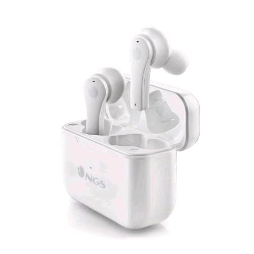 NGS ARTICA BLOOM AURICOLARI ON-EAR TWS BLUETOOTH COMANDI TOUCH CUSTODIA DI RICARICA USB-C WHITE
