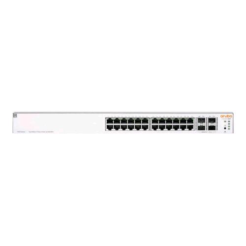 HPE ARUBA ION 1930 24G 4SFP+195W SWITCH GESTITO L3 24 x 10/100/1000 (PoE) + 4 x 1 Gigabit / 10 Gigabit SFP+ PoE (195 W) MONTABILE SU RACK