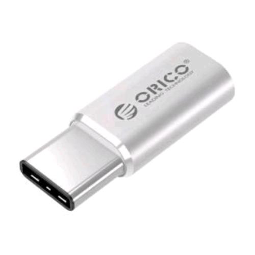 ORICO CTM1-PRO ADATTATORE DA MICRO USB FEMMINA A USB-C MASCHIO SILVER
