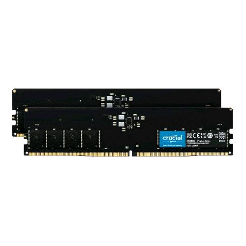 CRUCIAL MICRON CT2K16G56C46U5 KIT MEMORIA RAM 2x16GB TOT 32GB 5.600MHz TIPOLOGIA DIMM TECNOLOGIA DDR5 CAS 46