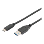 DIGITUS CAVO USB 3.1 GEN2 DA USB-C MASCHIO A USB-A MASCHIO 1 MT NERO