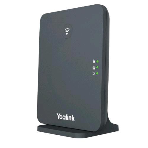 YEALINK STAZIONE BASE TELEFONO CORDLESS DECT IP FINO A 10 CORDLESS POE COLORE GRIGIO