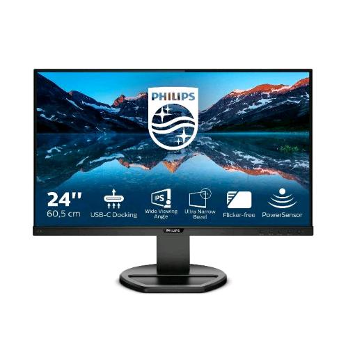 PHILIPS B LINE 243B9/00 23.8" LED IPS FULL HD 16:9 75Hz 4MS CONTRASTO 1.000:1 HUB USB VGA HDMI DISPLAYPORT USB-C 65W ALTOPARLANTI INCORPORATI NERO 