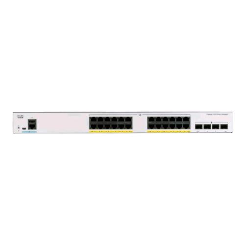 CISCO CATALYST C1000-24FP-4X-L SWITCH GESTITO L2 24 x 10/100/1000 (PoE+) + 4 x 10 Gigabit SFP+ (uplink) PoE+ (370 W) MONTABILE SU RACK