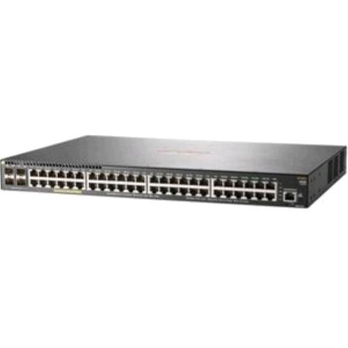 HPE ARUBA 2930F 48G POE+ 4SFP SWITCH GESTITO L3 48 x 10/100/1000 (PoE+) + 4 x Gigabit SFP (uplink) PoE+ (370 W) MONTABILE SU RACK