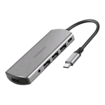 MEDIACOM MD-C309 DOCKING STATION POWER DELIVERY 87 W 3 x USB-A 3.0 - 1 x USB-C 87 W - 1 x HDMI