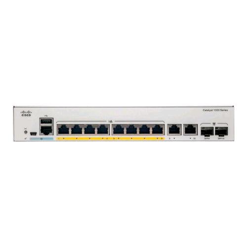 CISCO CATALYST C1000-8FP-2G-L SWITCH GESTITO L2 8 x 10/100/1000 (PoE+) + 2 x SFP Gigabit combo (uplink) PoE+ (120 W) MONTABILE SU RACK