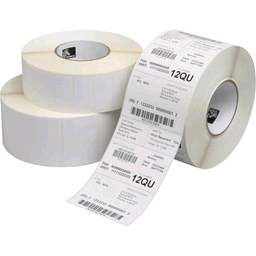 ZEBRA Z-SELECT 2000T ETICHETTE IN CARTA ADESIVE 102 x 38mm ANIMA 25mm BIANCO CONF 12 Pz.