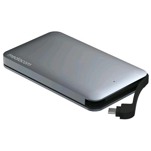 MEDIACOM MD-S404 BOX ESTERNO PER HDD 2.5" SATA USB-C 3.1 IN ALLUMINIO