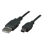 MEDIACOM M-CU2AMP CAVO DA USB-A A MINI-USB B MASCHIO/MASCHIO 1.8 MT NERO