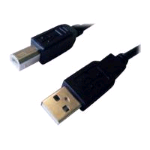 MEDIACOM M-CUSBABM CAVO DA USB-A A USB-B MASCHIO/MASCHIO 1.8 MT NERO