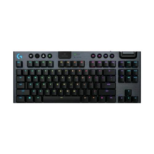 LOGITECH G915 TKL TASTIERA GAMING RETROLILLUMINATA LED RGB  USB BLUETOOTH LIGHTSPEED SWITCH MECCANICI QWERTY USA INTERNAZIONALE CARBONIO