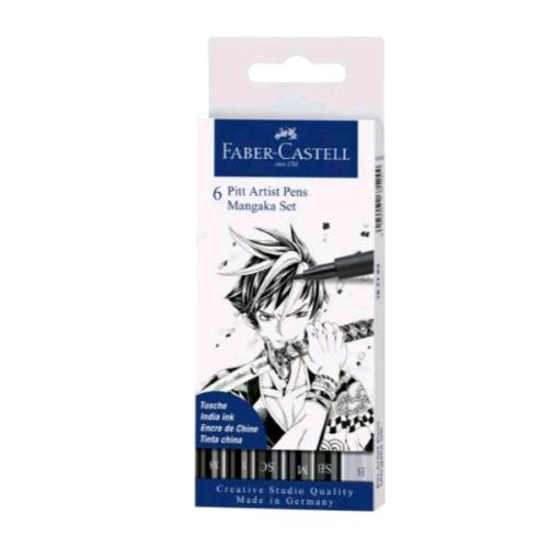 FABER CASTELL KIT PITT ARTIST MANGA CONF 6 Pz.