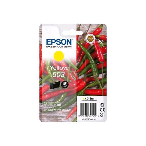 EPSON 503 CARTUCCIA INK GIALLO 3.3 ML PER Expression Home XP-5200, XP-5205; WorkForce WF-2960DWF, WF-2965DWF 165 PAGINE BLISTER CON ALLARME