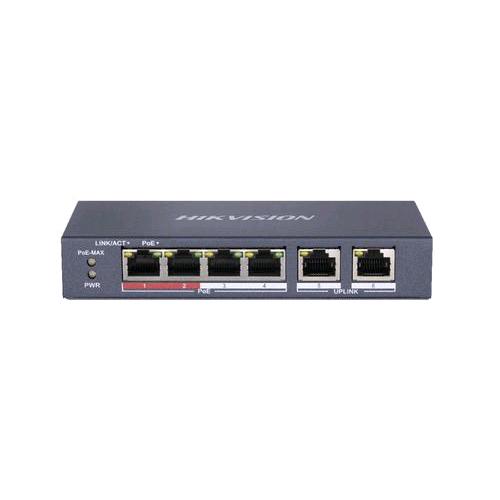 HIKVISION DS-3E0510P-E/M SWITCH 8 PORTE GIGABIT PORTE 10/100/1000 PoE (PoE 58W) + 1 PORTA GIGABIT UPLINK + 1 PORTA GIGABIT SFP DESKTOP