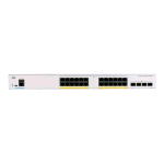 CISCO CATALYST 1000 C1000-24P-4G-L SWITCH GESTITO L2 24 x 10/100/1000 (PoE+) + 4 x Gigabit SFP (uplink) PoE+ (195 W) MONTABILE SU RACK