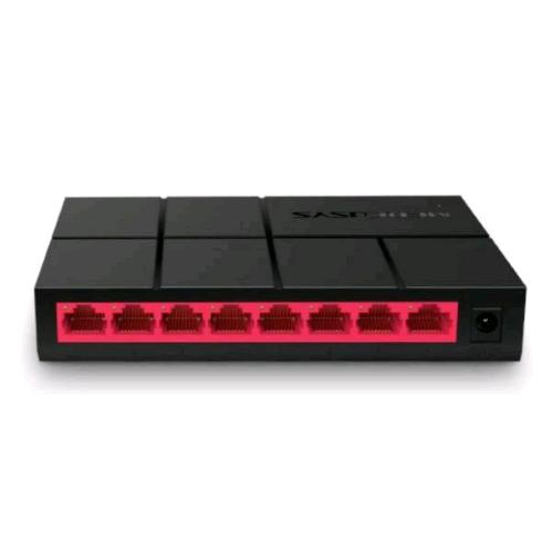 MERCUSYS MS108G SWITCH NON GESTITO 8 PORTE GIGABIT 10/100/1000 FULL DUPLEX NERO