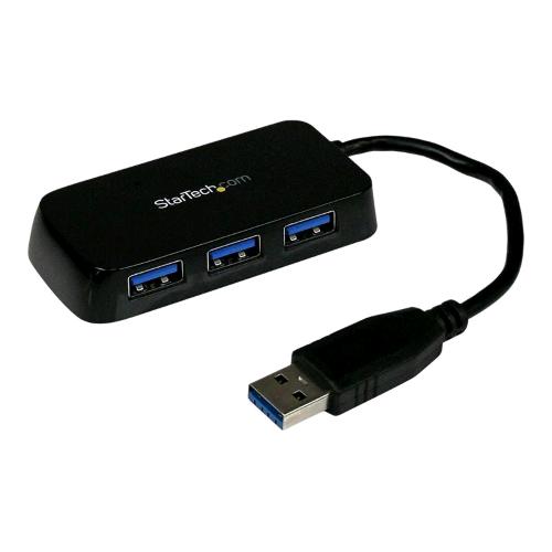 STARTECH ST4300MINU3B MINI HUB PORTATILE USB-A 3.0 4 PORTE USB-A 3.0 SUPERSPEED NERO