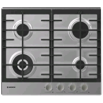 HOOVER HHG6BF4MX PIANO COTTURA A GAS 4 FUOCHI PIANO IN ACCIAIO