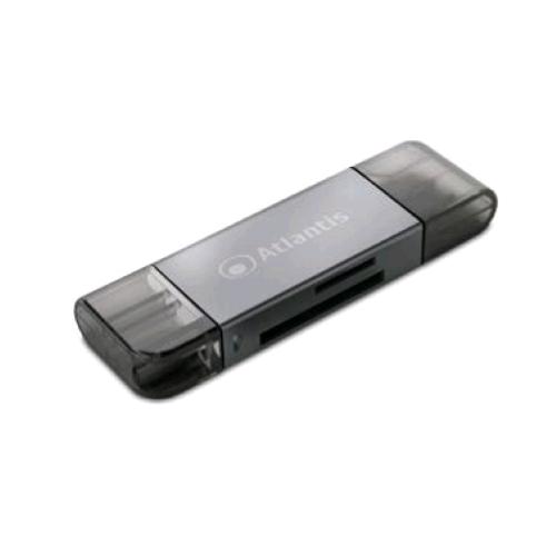 ATLANTIS P005-CR32 CARD READER ALL-IN-ONE ESTERNO USB3.0+USB-C SDXC/SDHC/SD MMC RS-MMC MICRO SDXC TF MICRO SD/SDHC