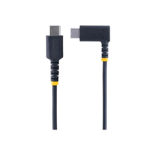 STARTECH R2CCR-2M-USB-CABLE CAVO ANGOLATO USB 2.0 DA USB-C MASCHIO DRITTO A USB-C MASCHIO ANGOLATO 60 W 3A 2 MT NERO 